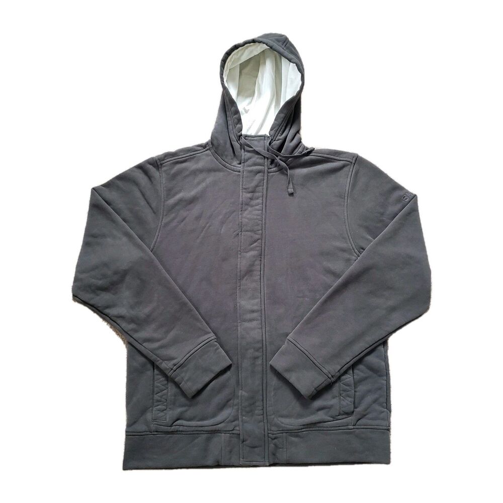 BMW Officially Licensed Sz Large Mens Heavyweight Full Zip Weathered Grey Hoodie